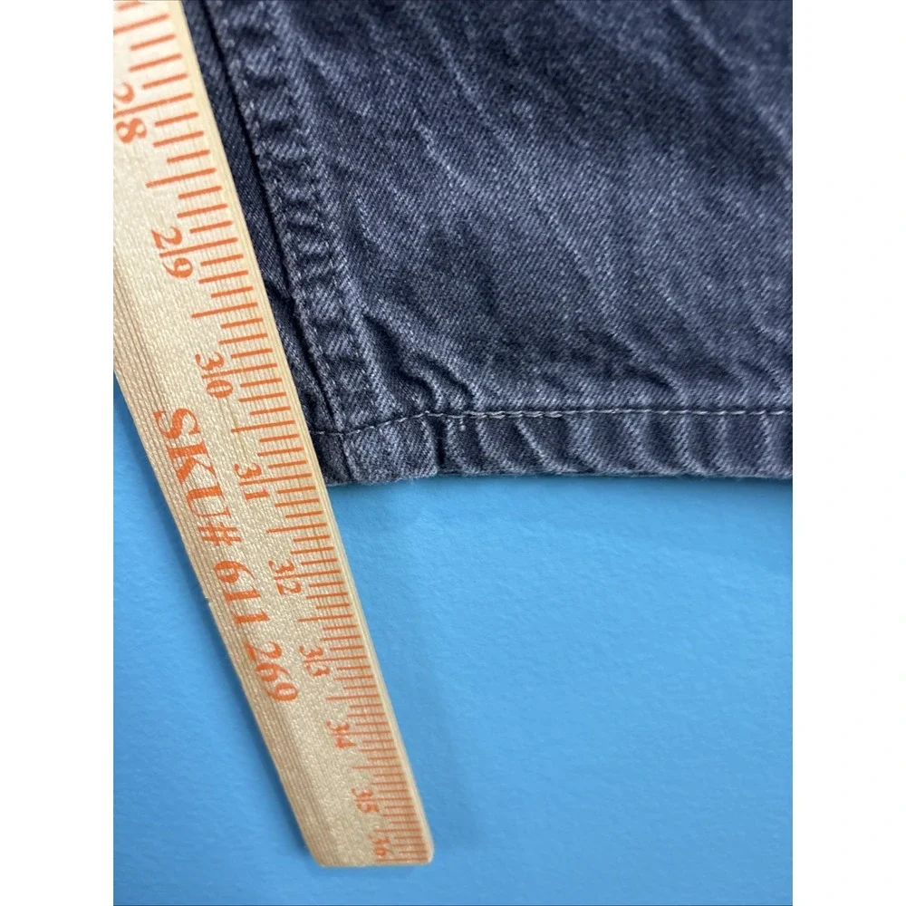 Levi's 514 Slim Straight Black Fade Y2K 32x32 Stone Washed Whiskers Cowboy